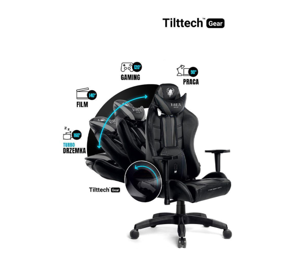Diablo Chairs X-Ray 2.0 King Size Czarno-szary - 1208642 - zdjęcie 6